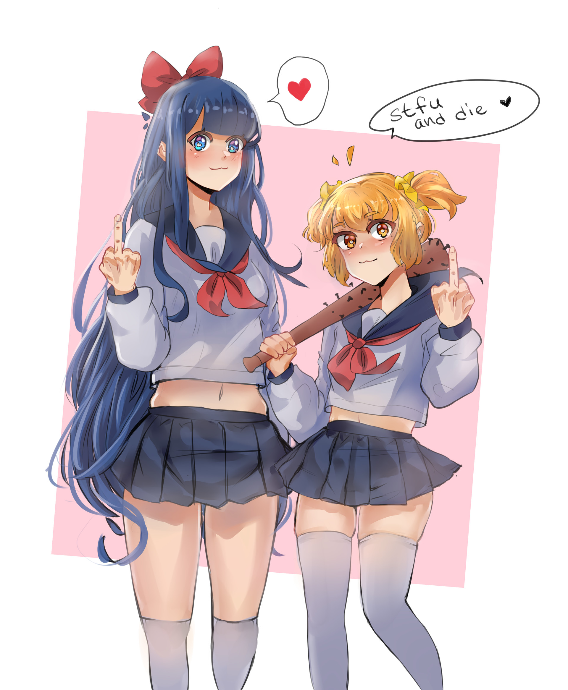 Artstation Popuko And Pipimi Pop Team Epic Poputepipikku