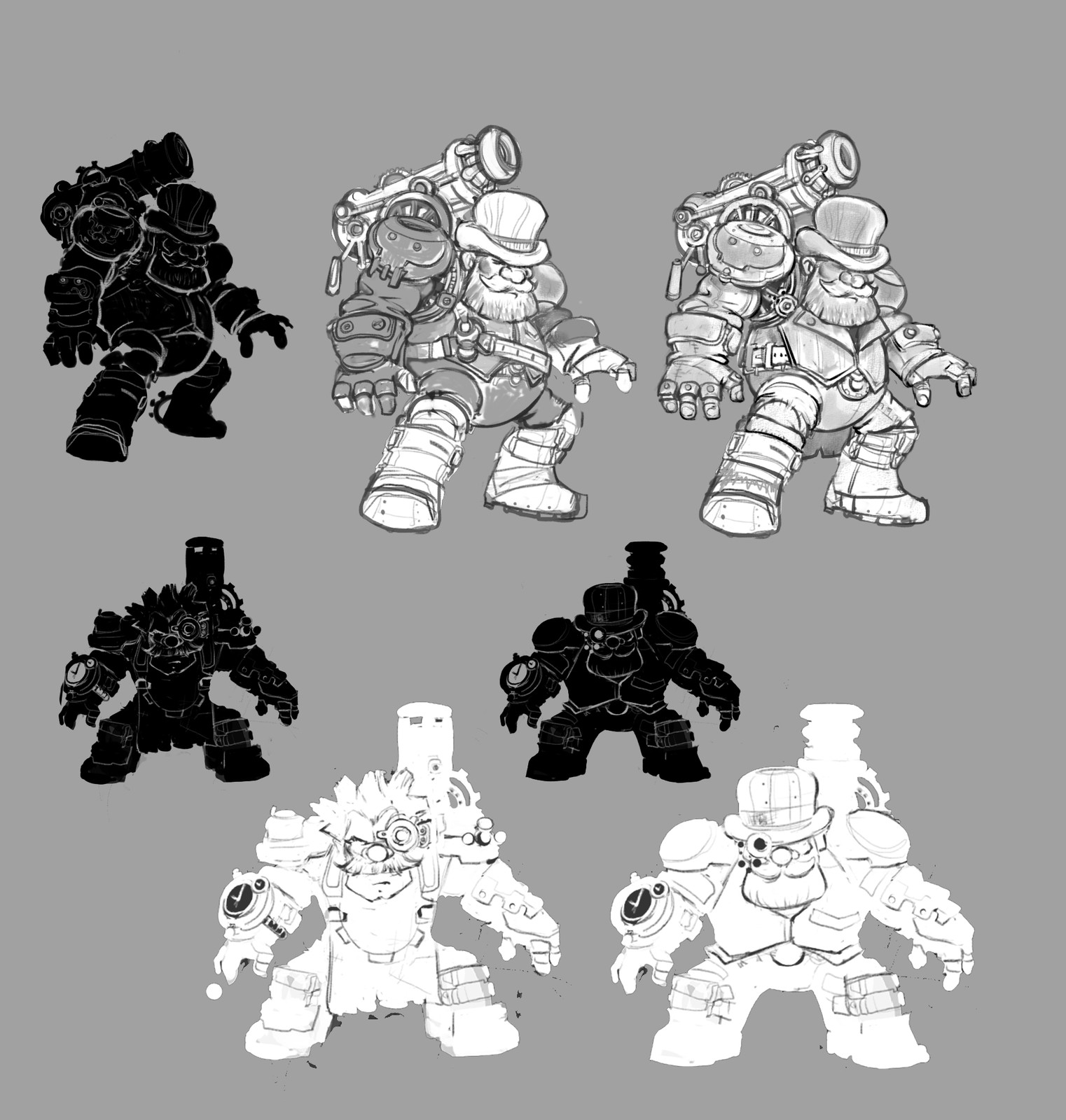 1_Sketches and Silluette
