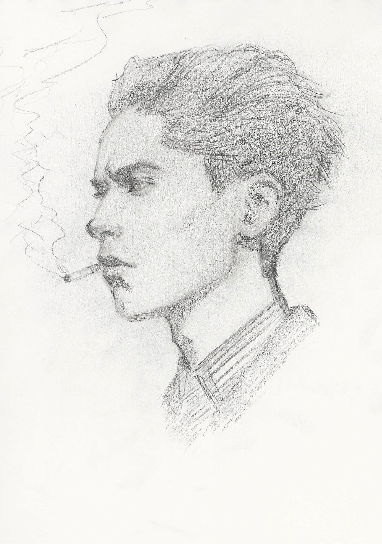 ArtStation - young guy smoking