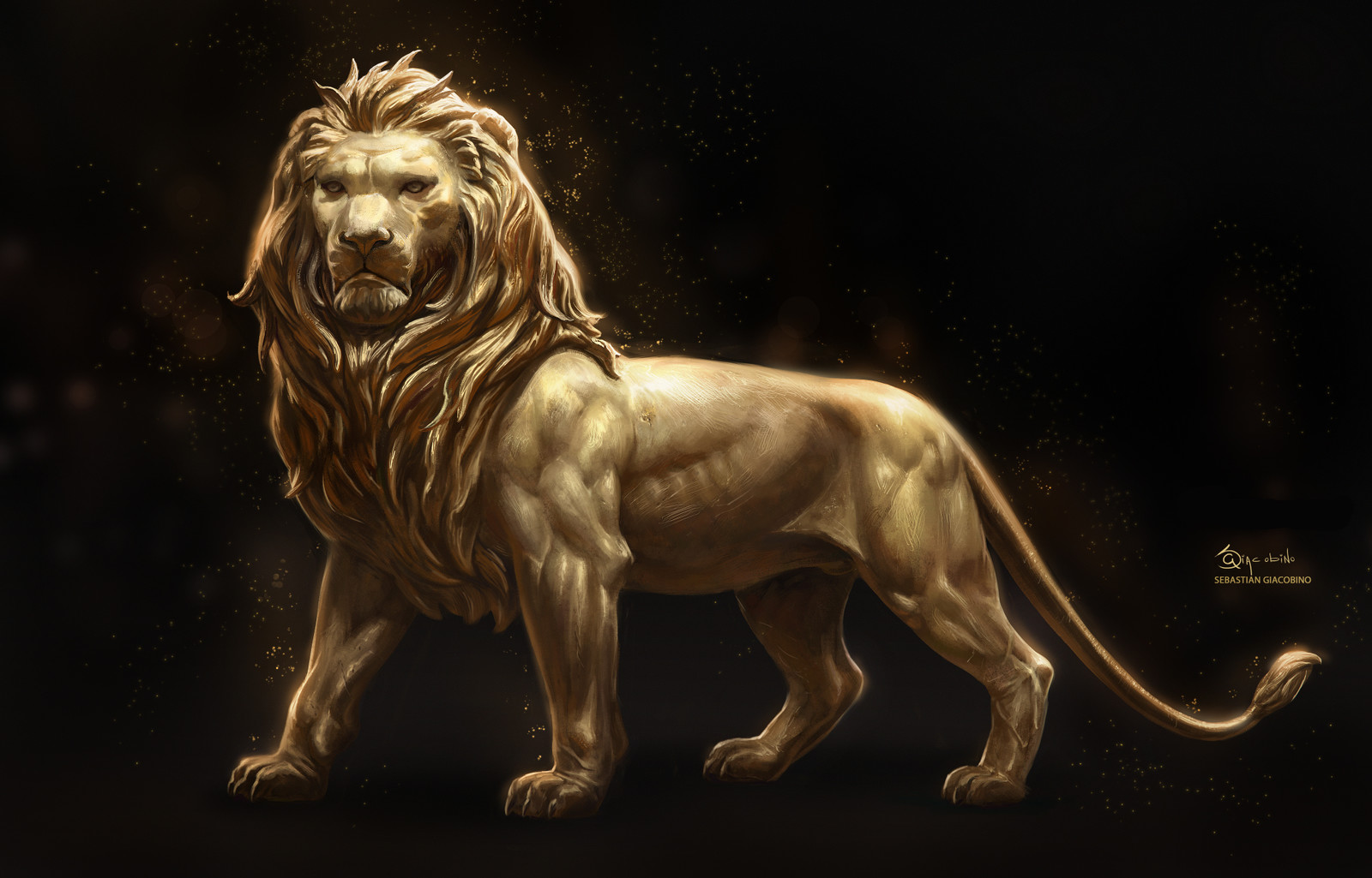 Sebastian Giacobino - Bronze Dragon, Golden Lion_Creature designs for a ...