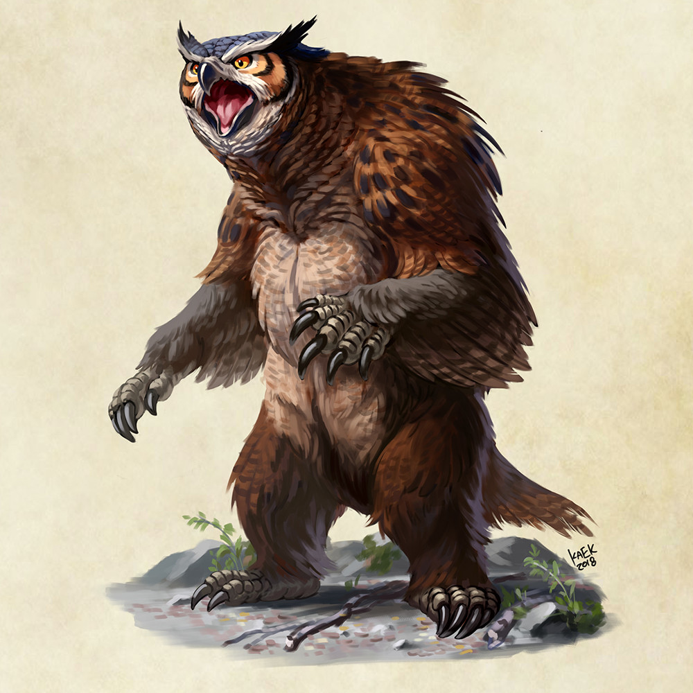 Short-faced Owlbear finished!