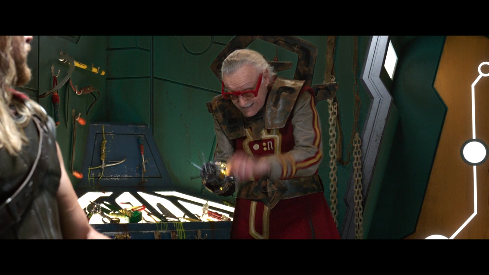 Set Alteration:  Anthony Grant and I digitally altered the room that this was shot in, adding subtle details to the walls.