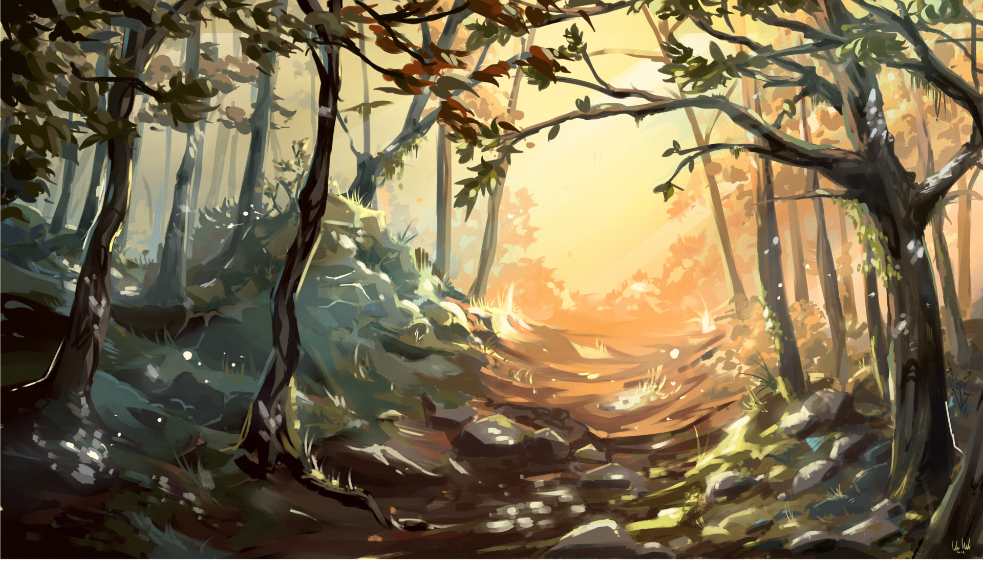Artstation Fairy Tale Forest Franziska Van Wulfen