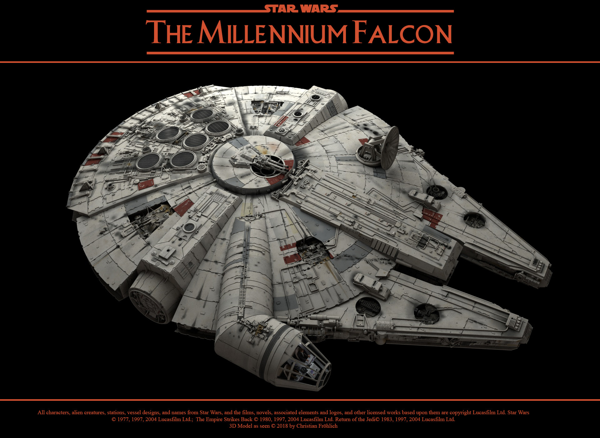 Artstation The Millennium Falcon Christian Frohlich