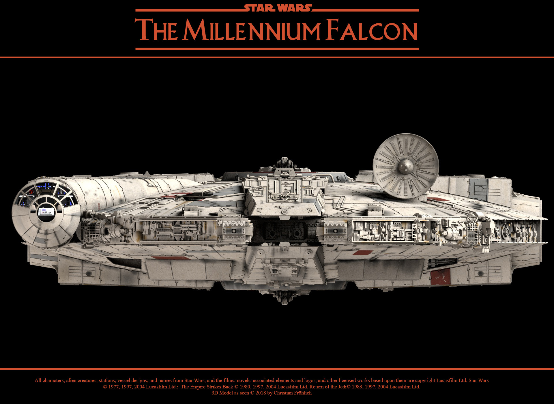 Artstation The Millennium Falcon Christian Frohlich