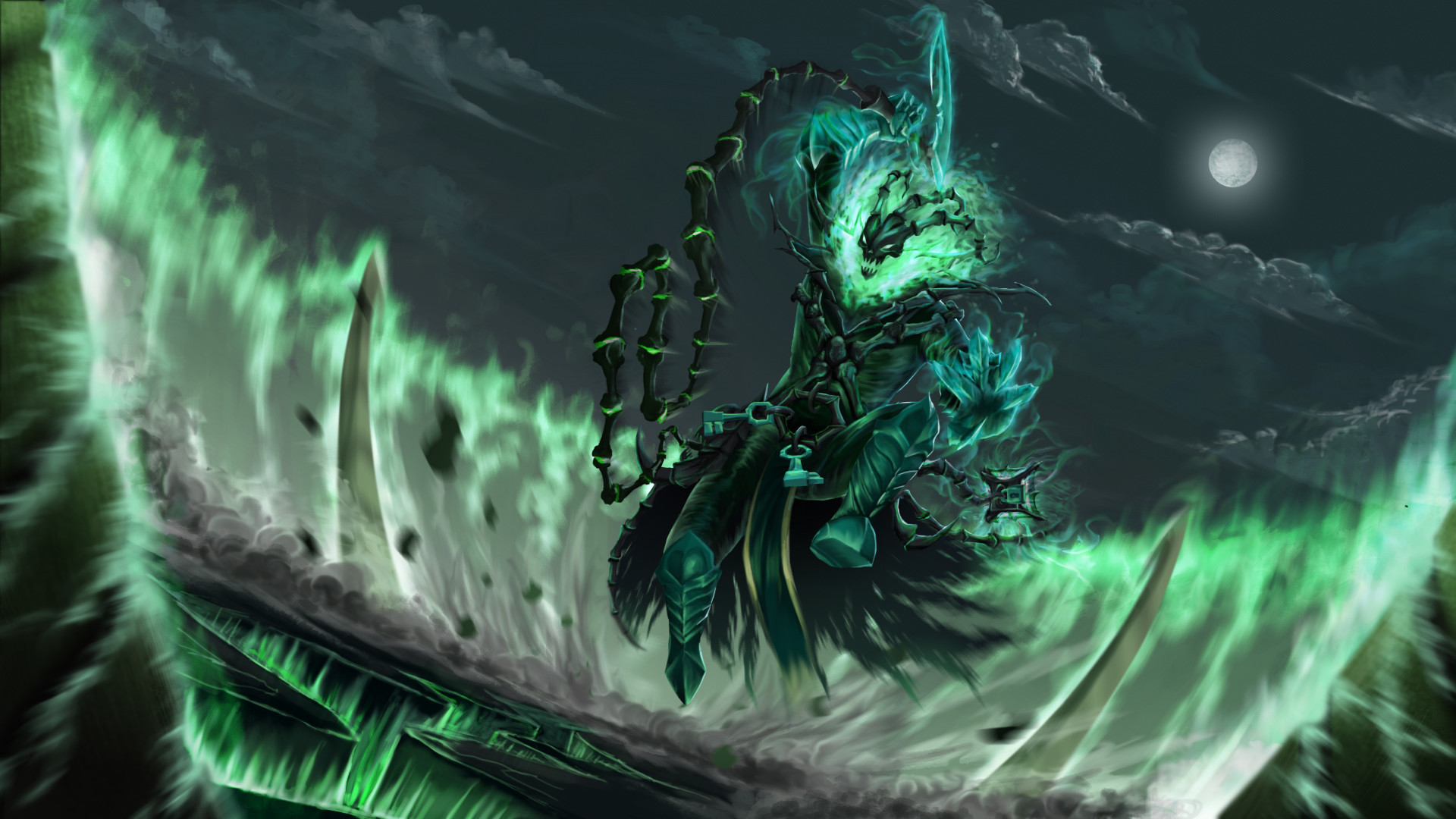 Photoshop illustration of Thresh from League of Legends! 