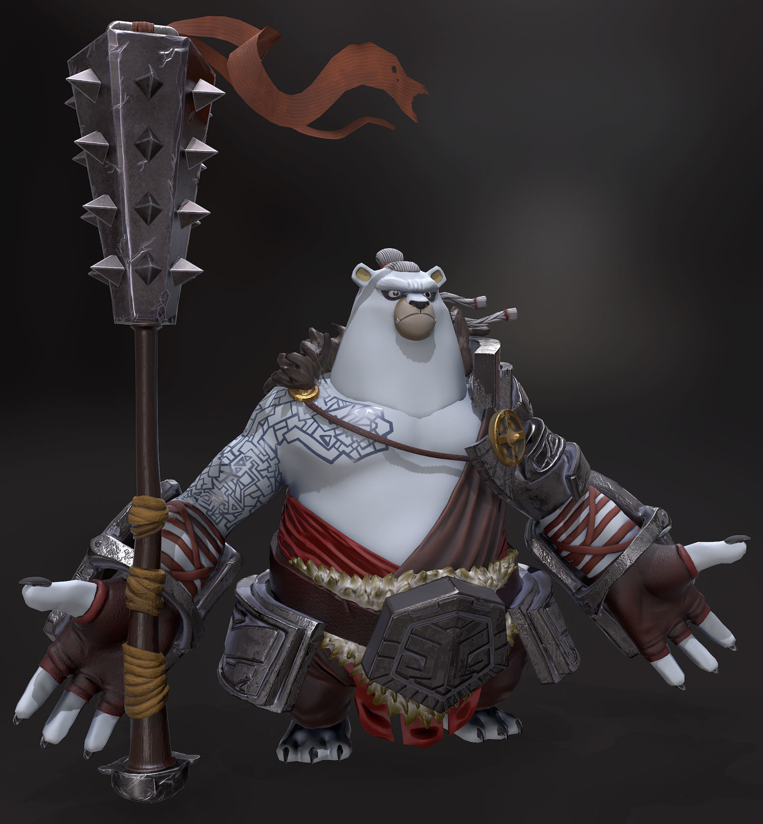 Pixelion8 Portfolio Fan Art Rustfur The Bear Warrior
