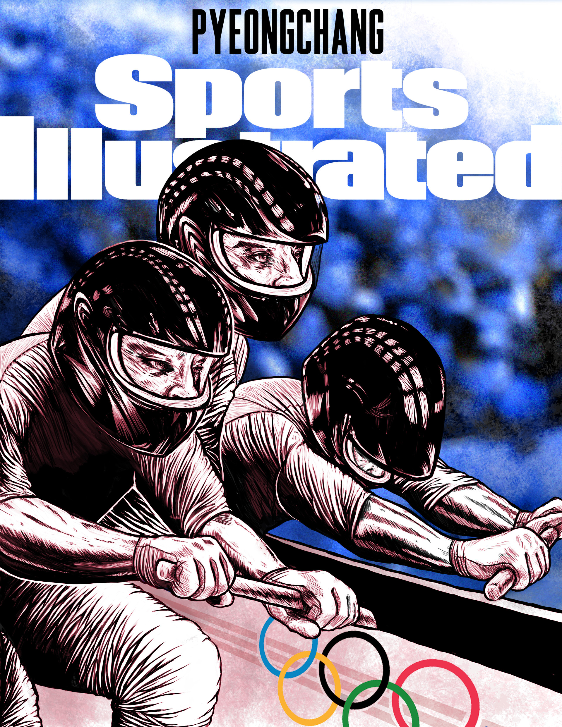 Artstation Sports Illustrated Mock Cover Winter Olympics 2018