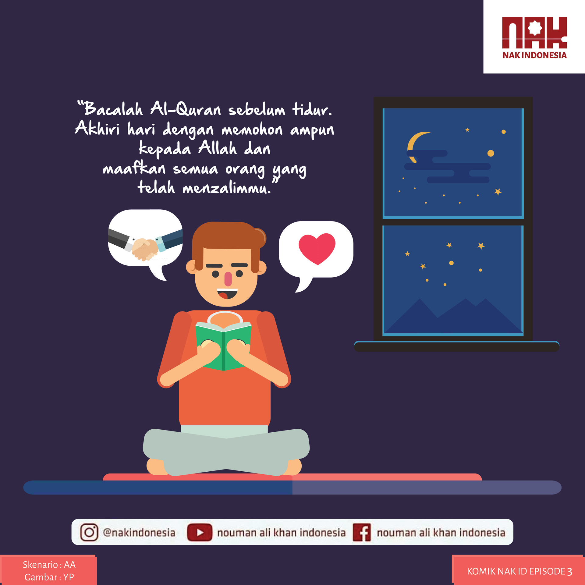Artstation Cartoon Illustration 3 For Nouman Ali Khan Fanspage Yoga Pangestu