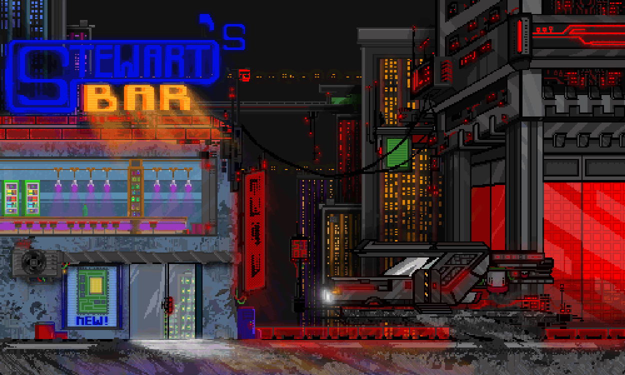 Artstation Cyberpunk Cityscape Stewart Karalian Night city changes every body. cyberpunk cityscape stewart karalian