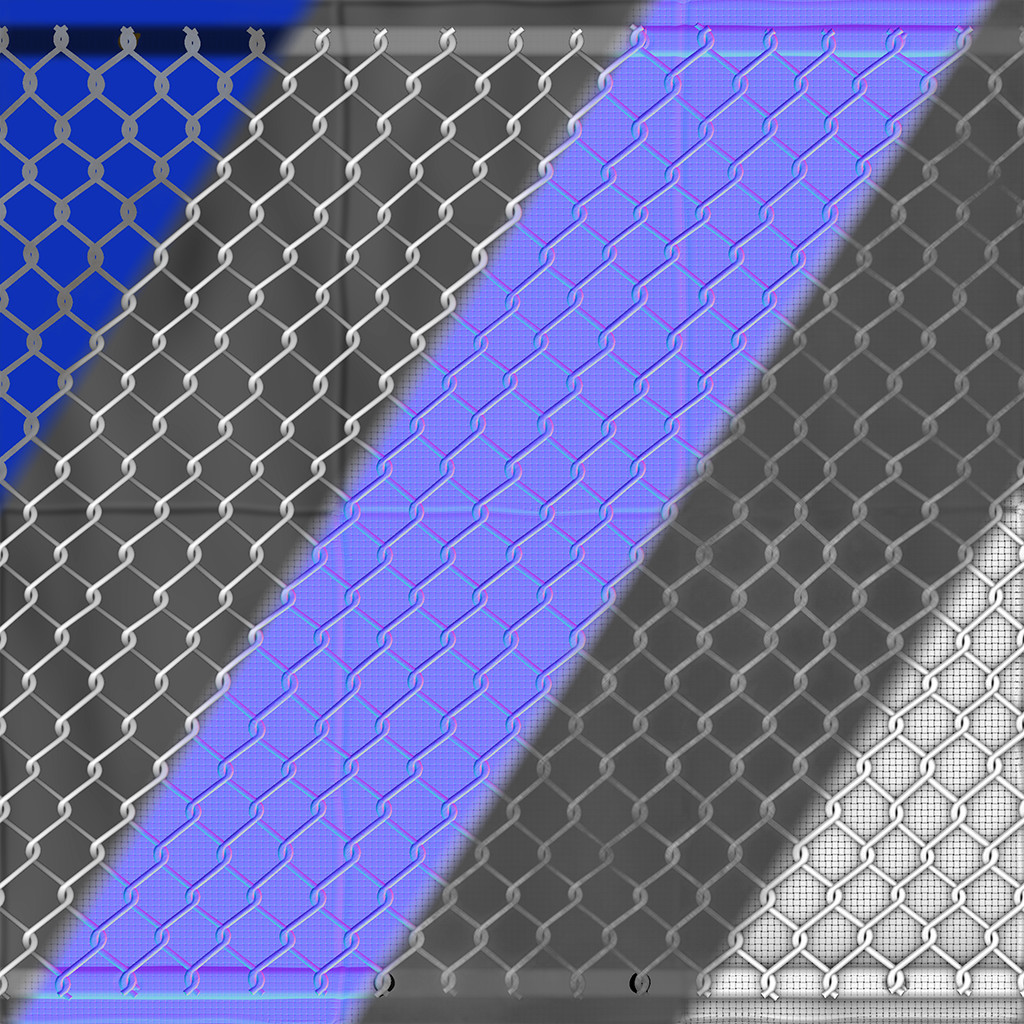 Color, Height, Normal, Roughness and AO