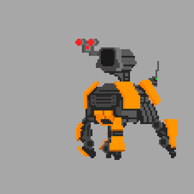 Luiz melo spider tank robot gif