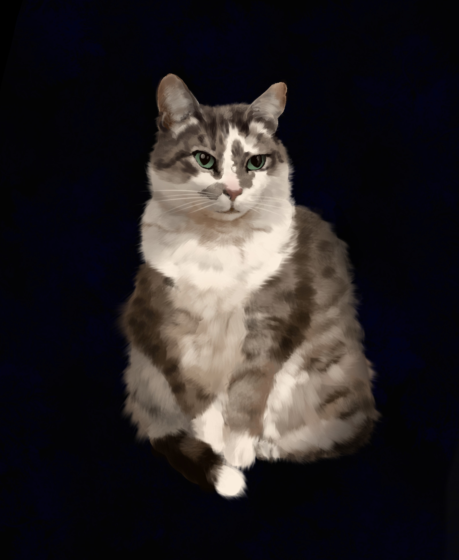 Artstation Cat Portrait Dave Freeman