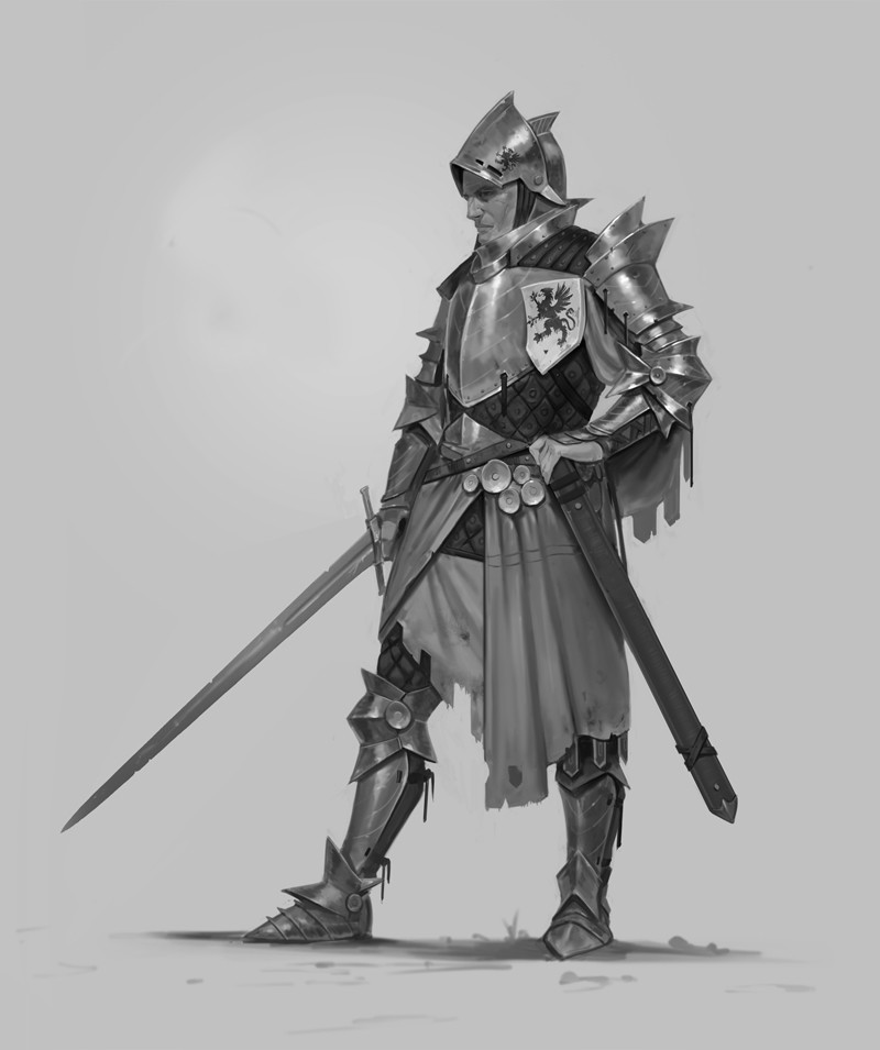 ArtStation - B&W Knight