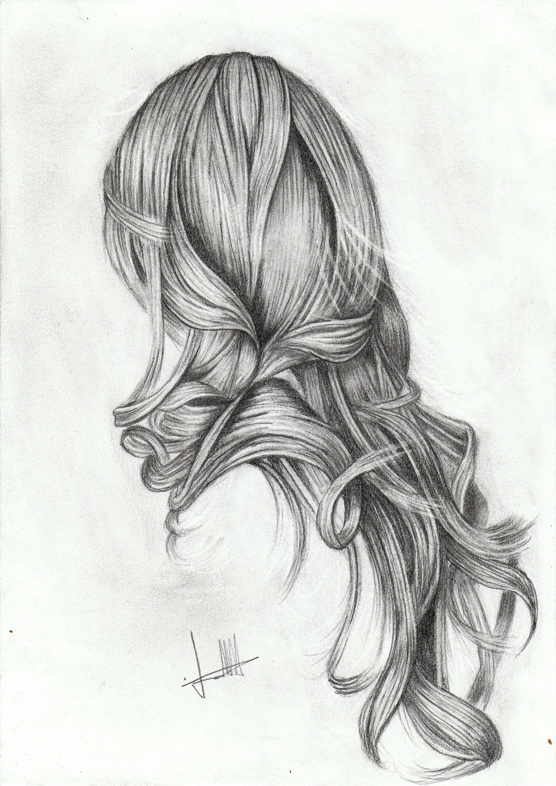 Share 121+ hair pencil drawing super hot - vietkidsiq.edu.vn
