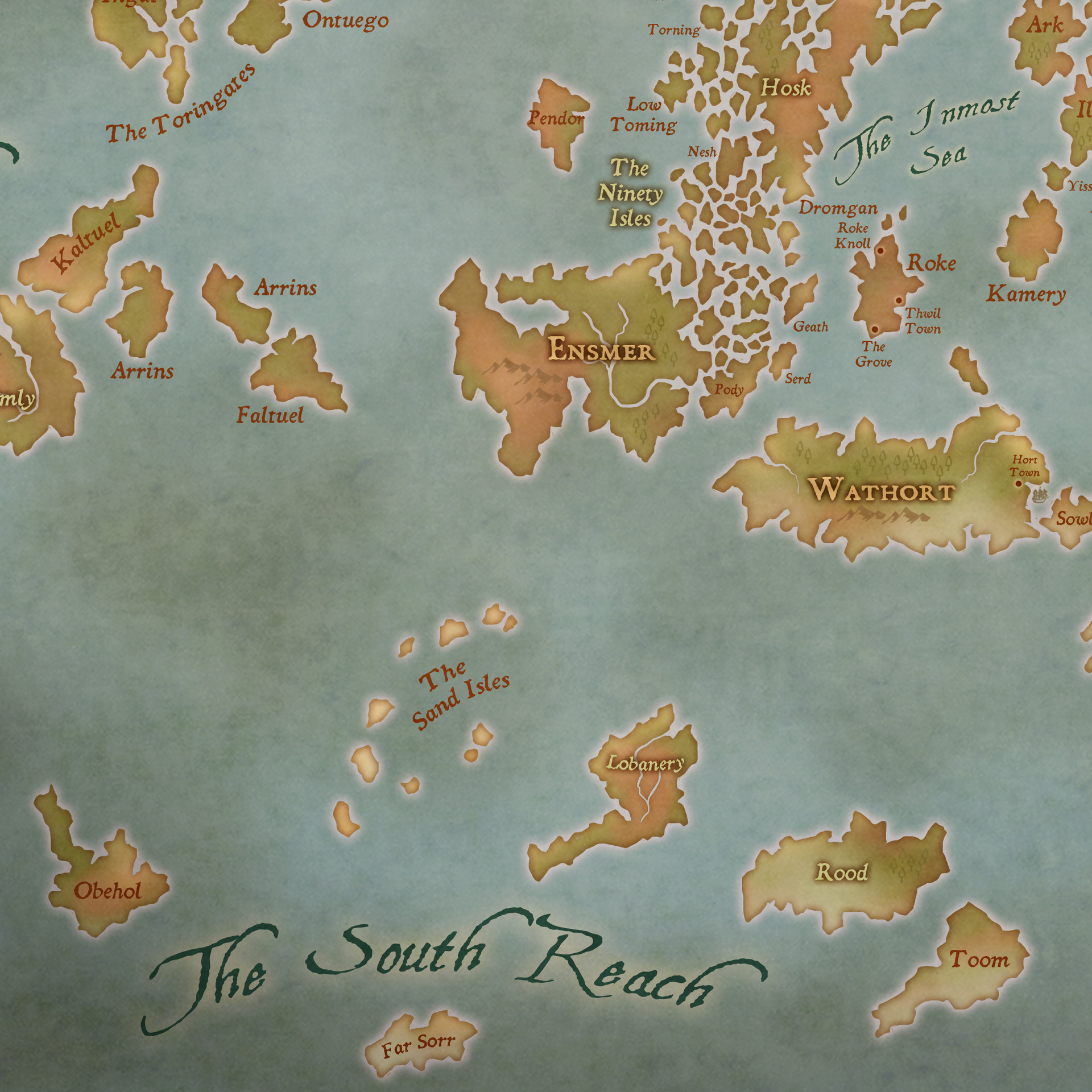 Koriel Kruer - Earthsea Map