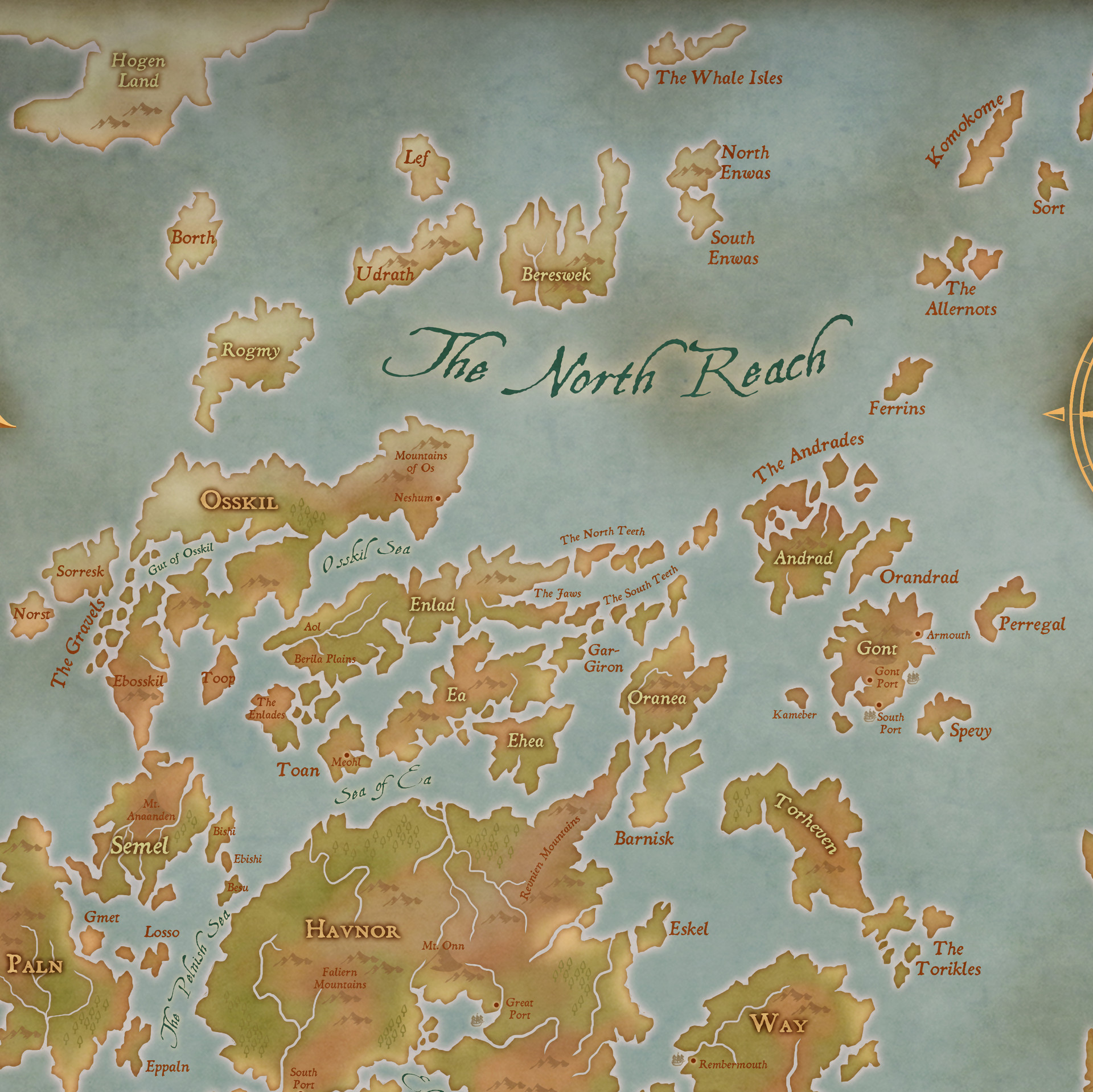 A Wizard Of Earthsea Map Artstation - Earthsea Map