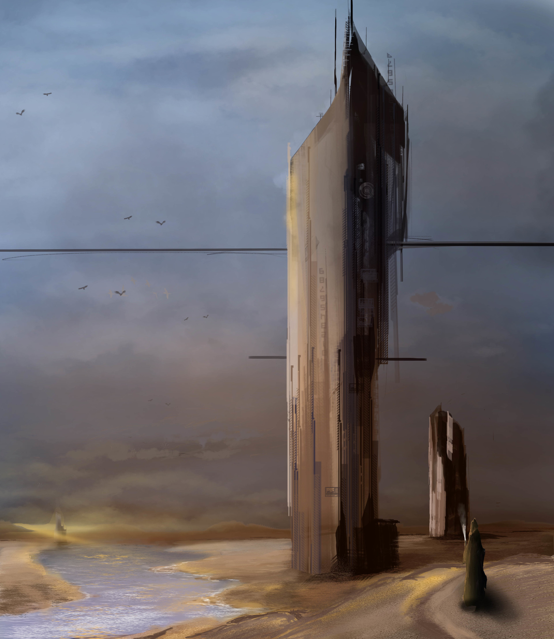 Artstation Digital Painting Futuristic Desert Simao Souto