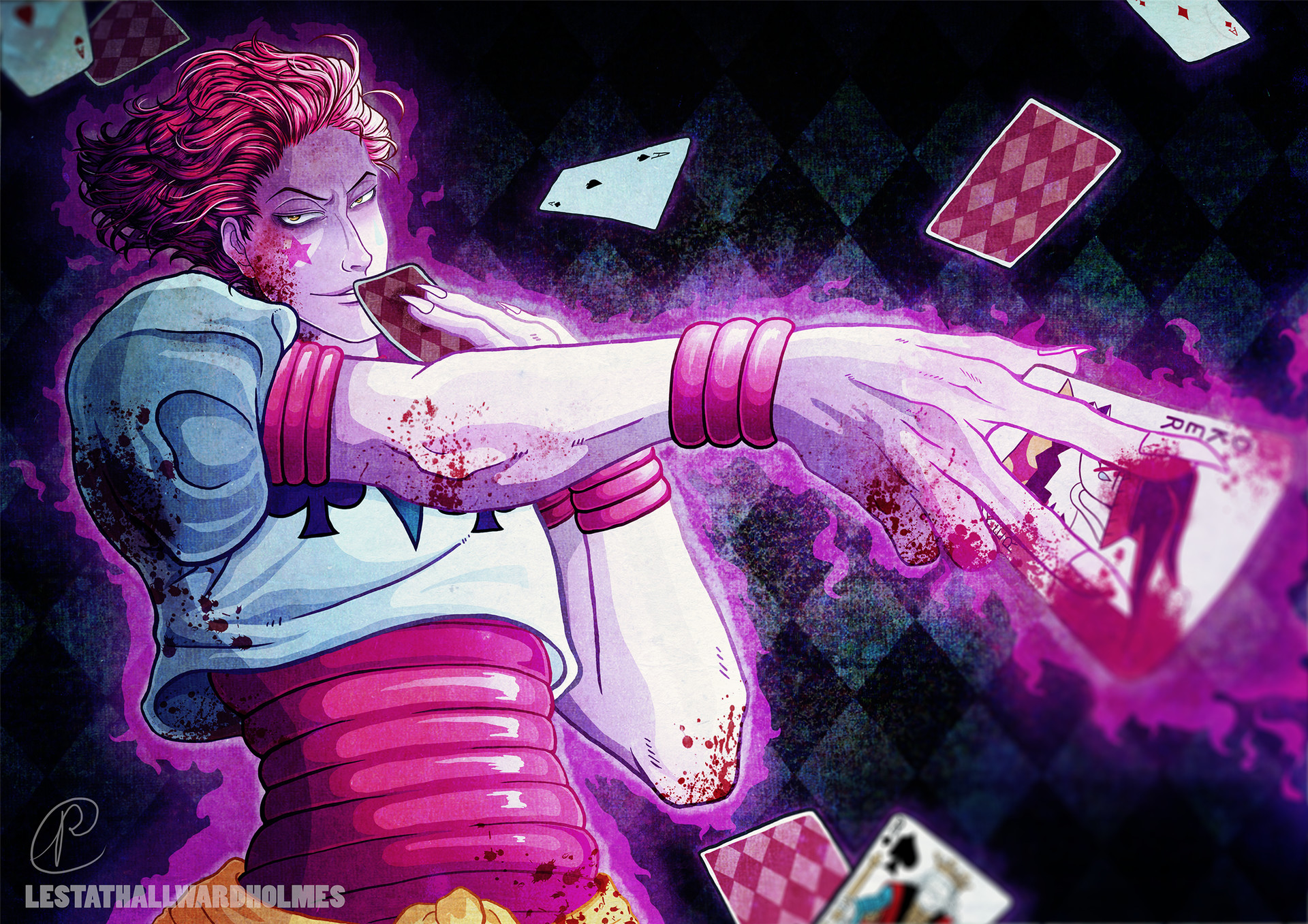 Artstation Hisoka Hunter X Hunter Pauline Callenaere