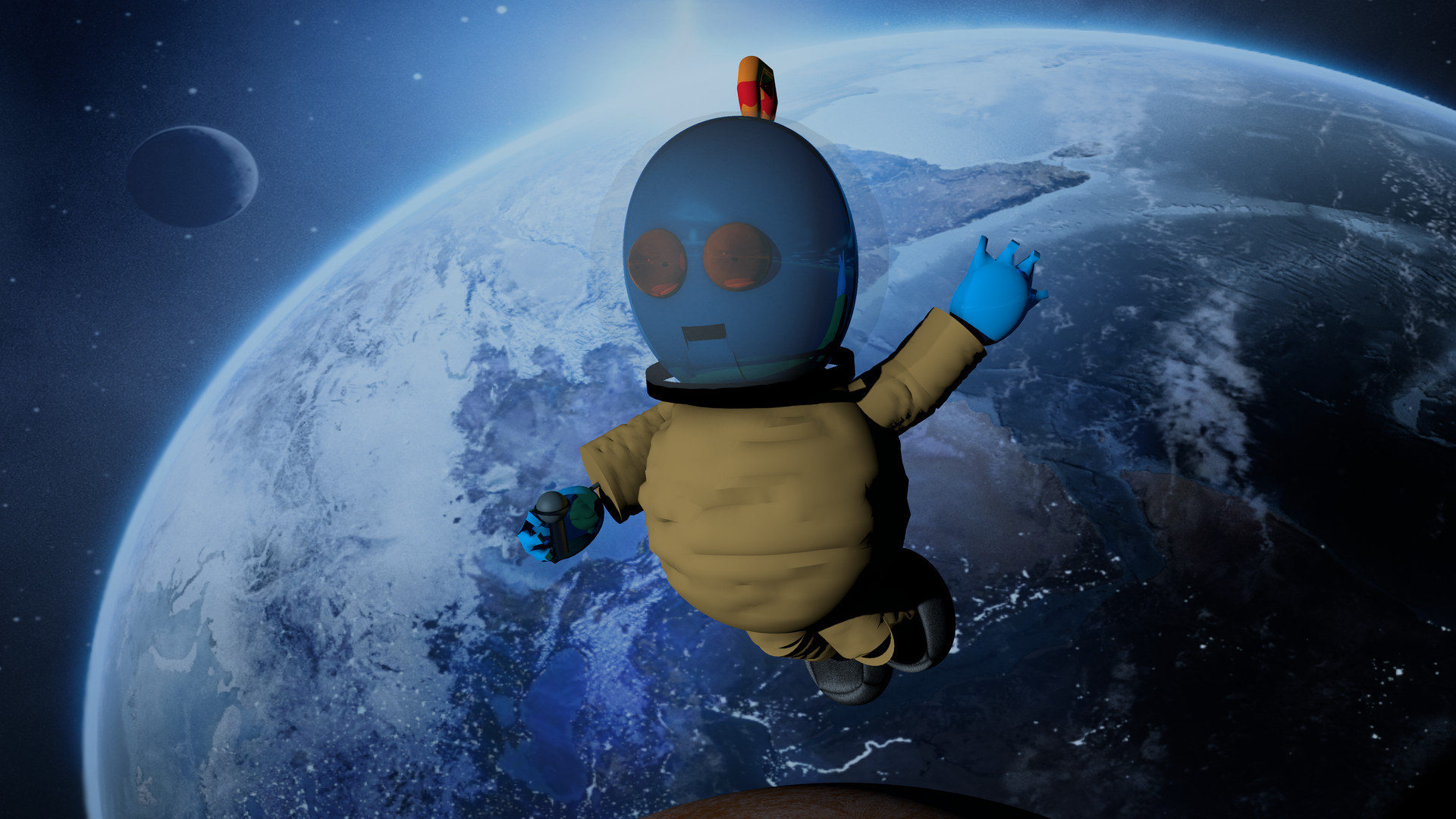 Artstation Toy Abe In Space 4k Wallpaper Ali El Khazali