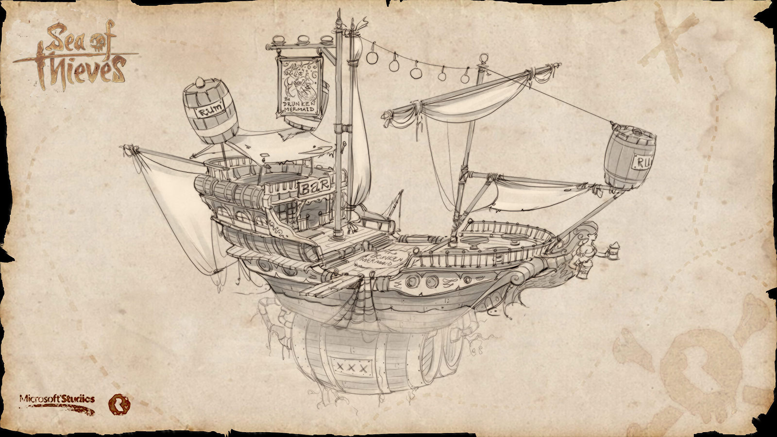 Загадочные рисунки sea of thieves