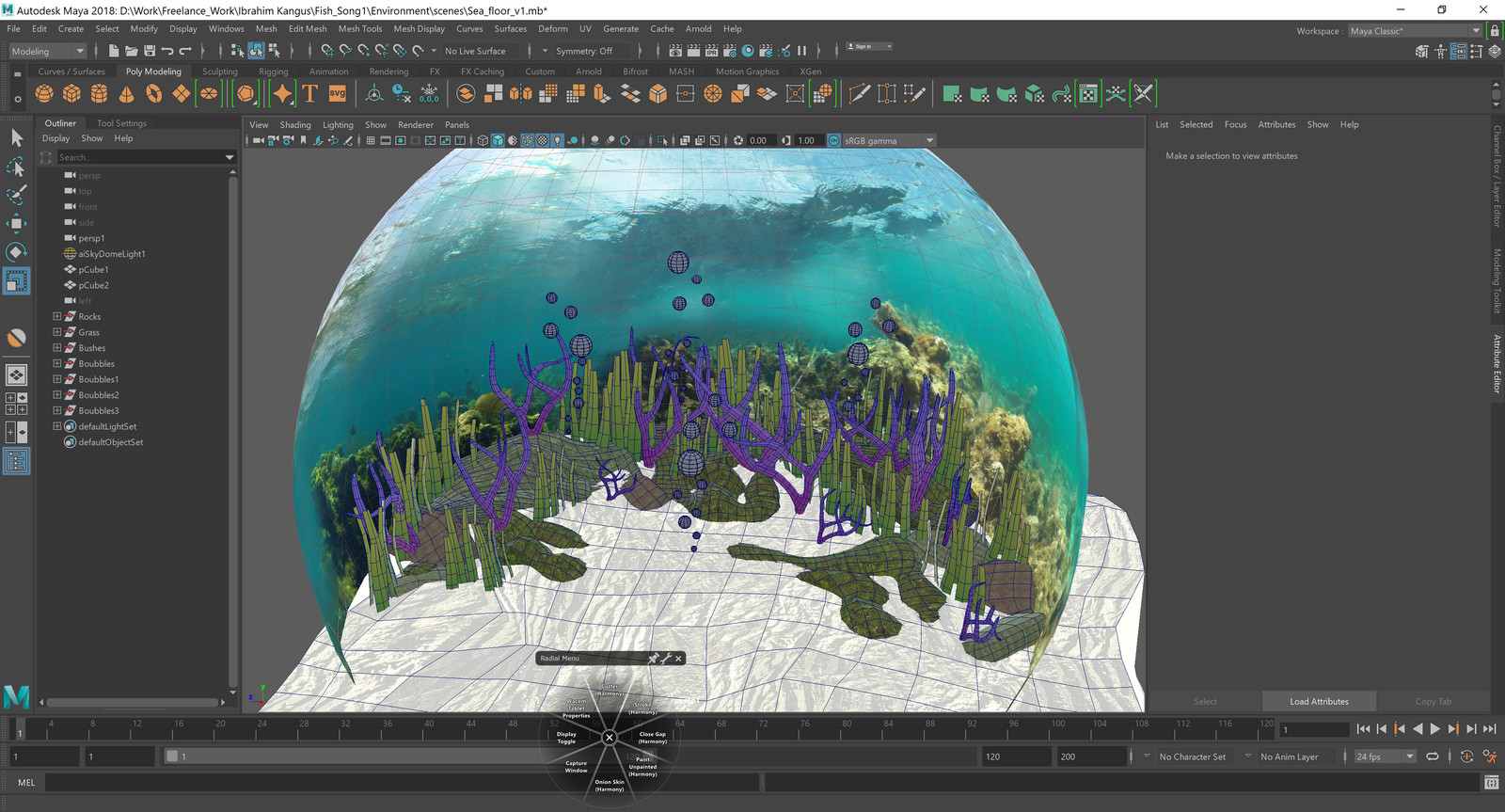 3D scene structure.