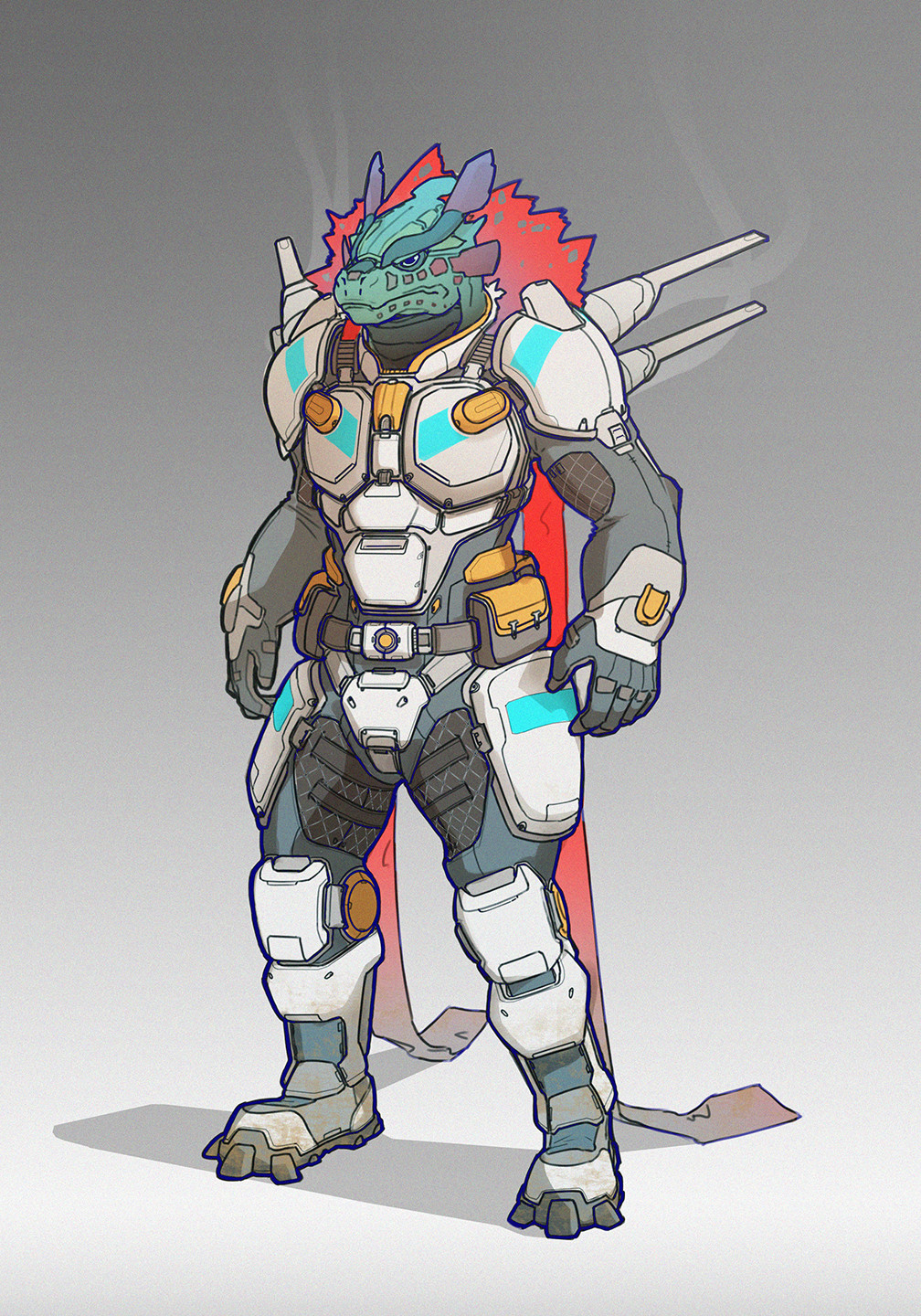 Paul Jouard Lizard Warrior Armor Warrior is basically a big box with a round turret, which has a little gun in middle, ears. paul jouard lizard warrior armor