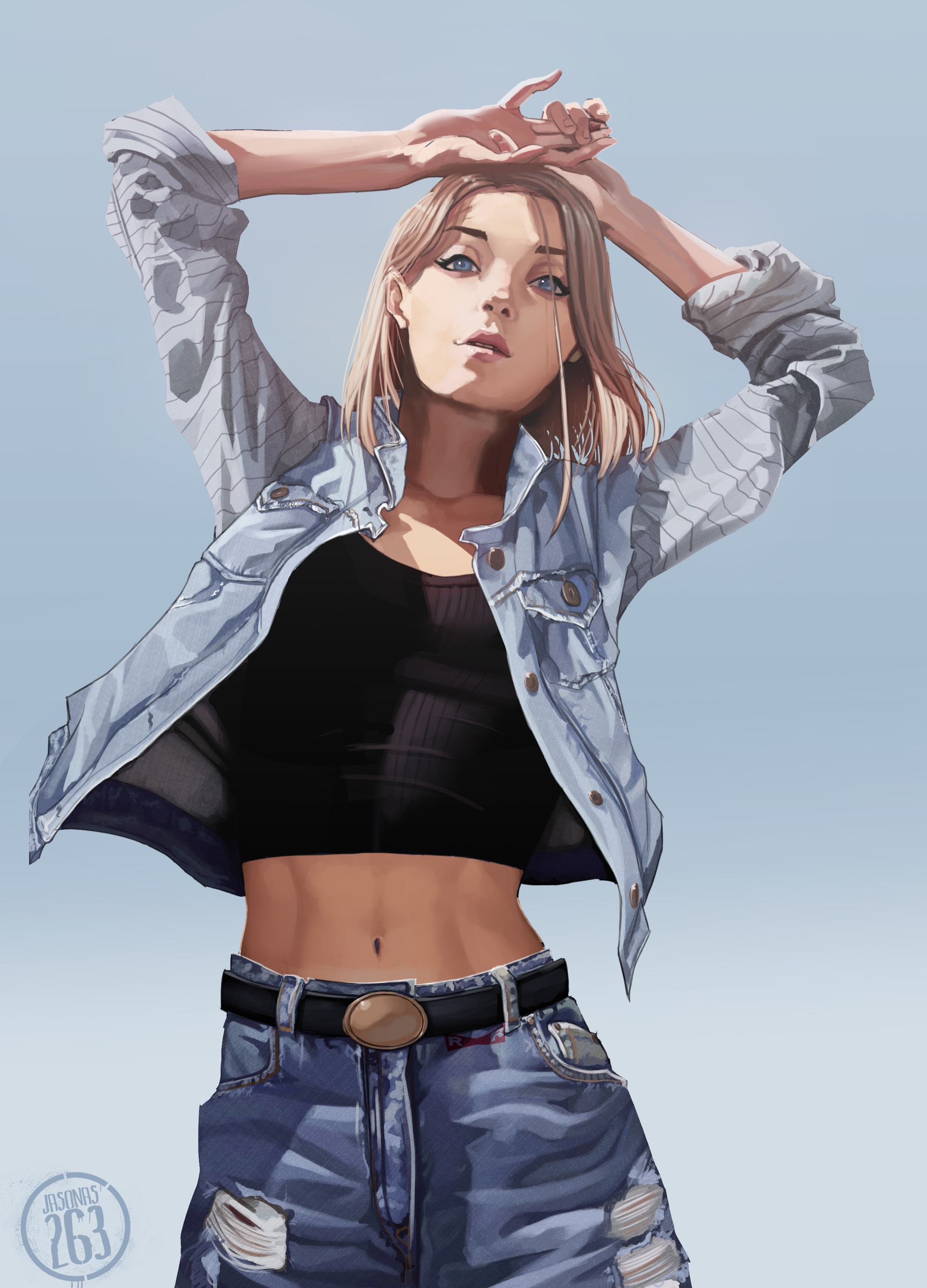 ArtStation - Fanart Friday - Android 18, Jason Lamy A place for fans of anime to see, download, share, and discuss their favorite fan art.