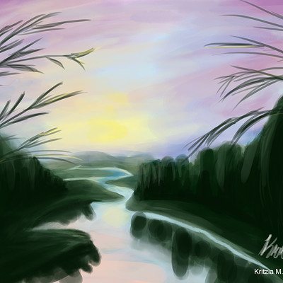 Artstation Landscape Study From The Art Of Loish A Look Behind