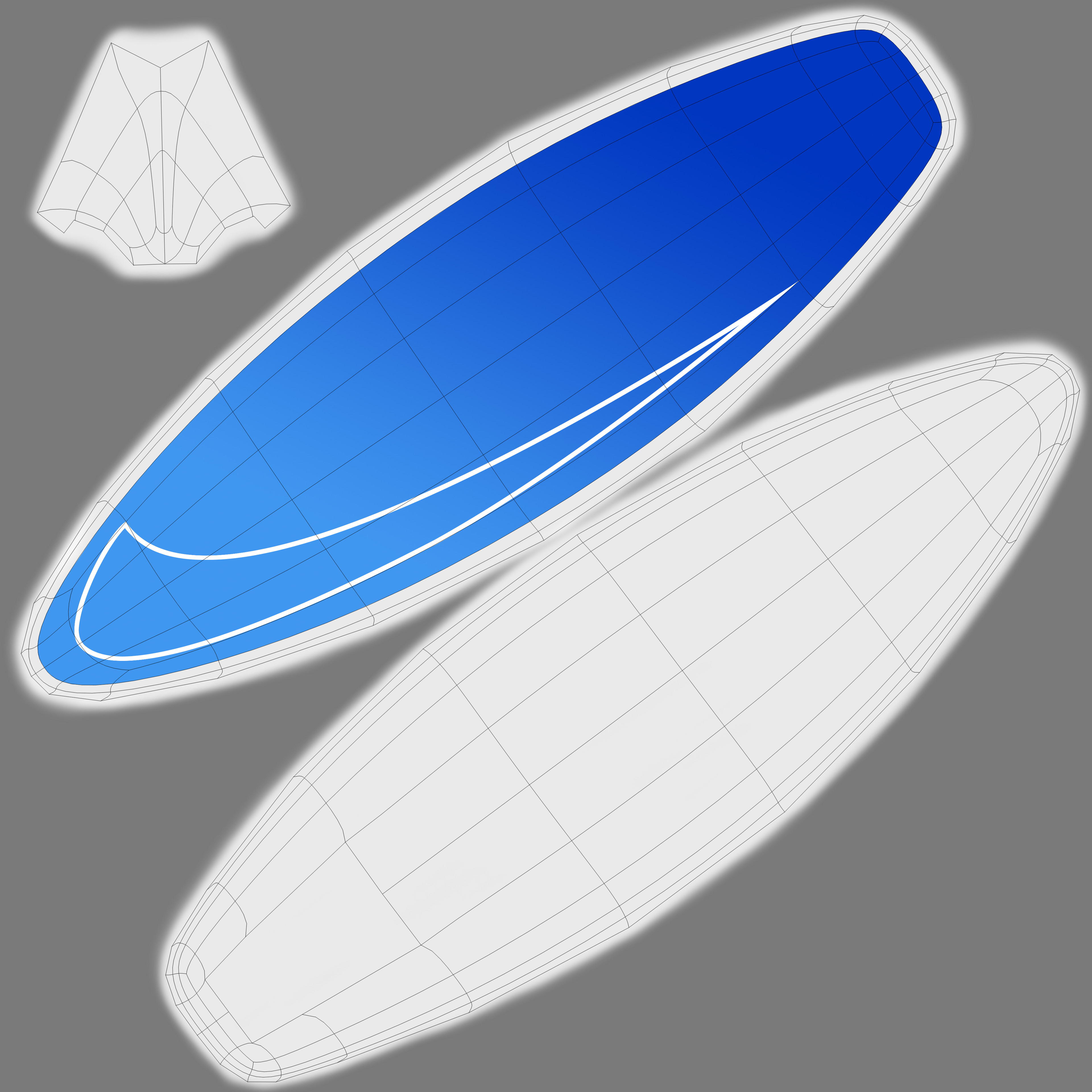 Surfboard UVs
