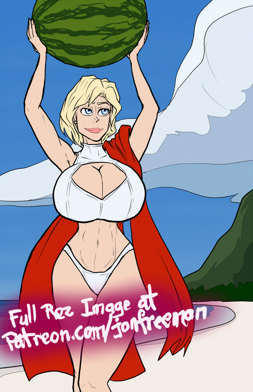 power girl swimsuit