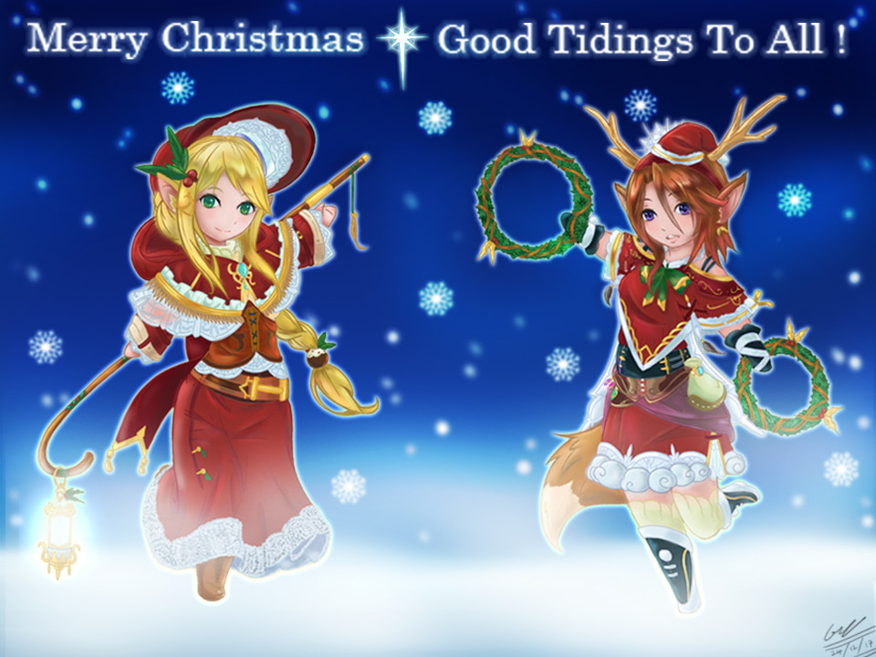 Artstation Shanna And Yule Christmas Characters 2017