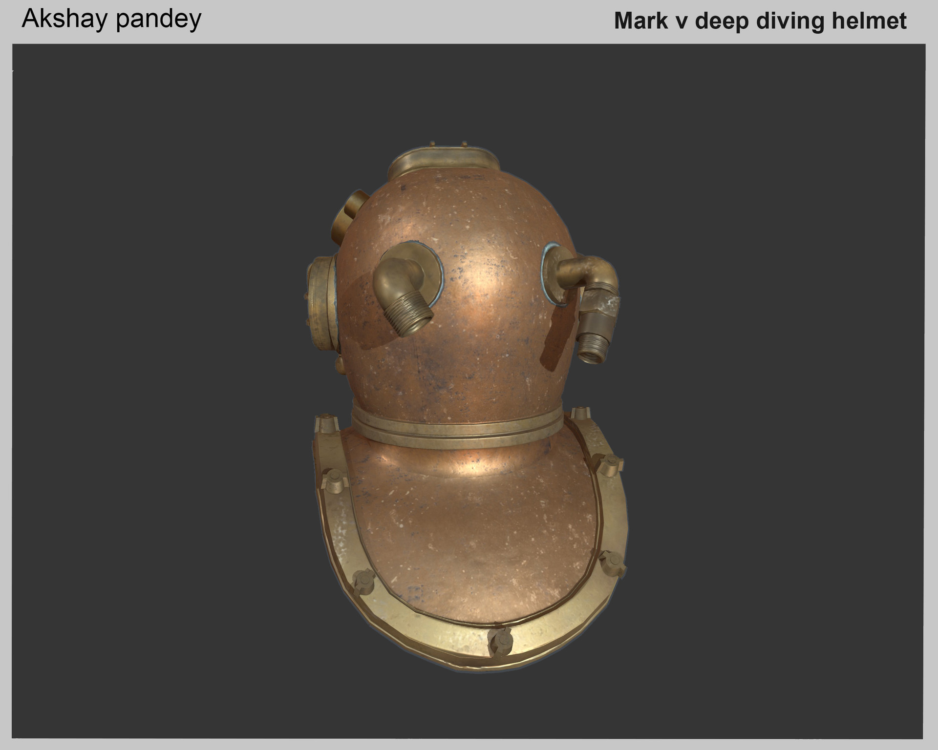 Akshay Pandey Deep Sea Diving Helmet