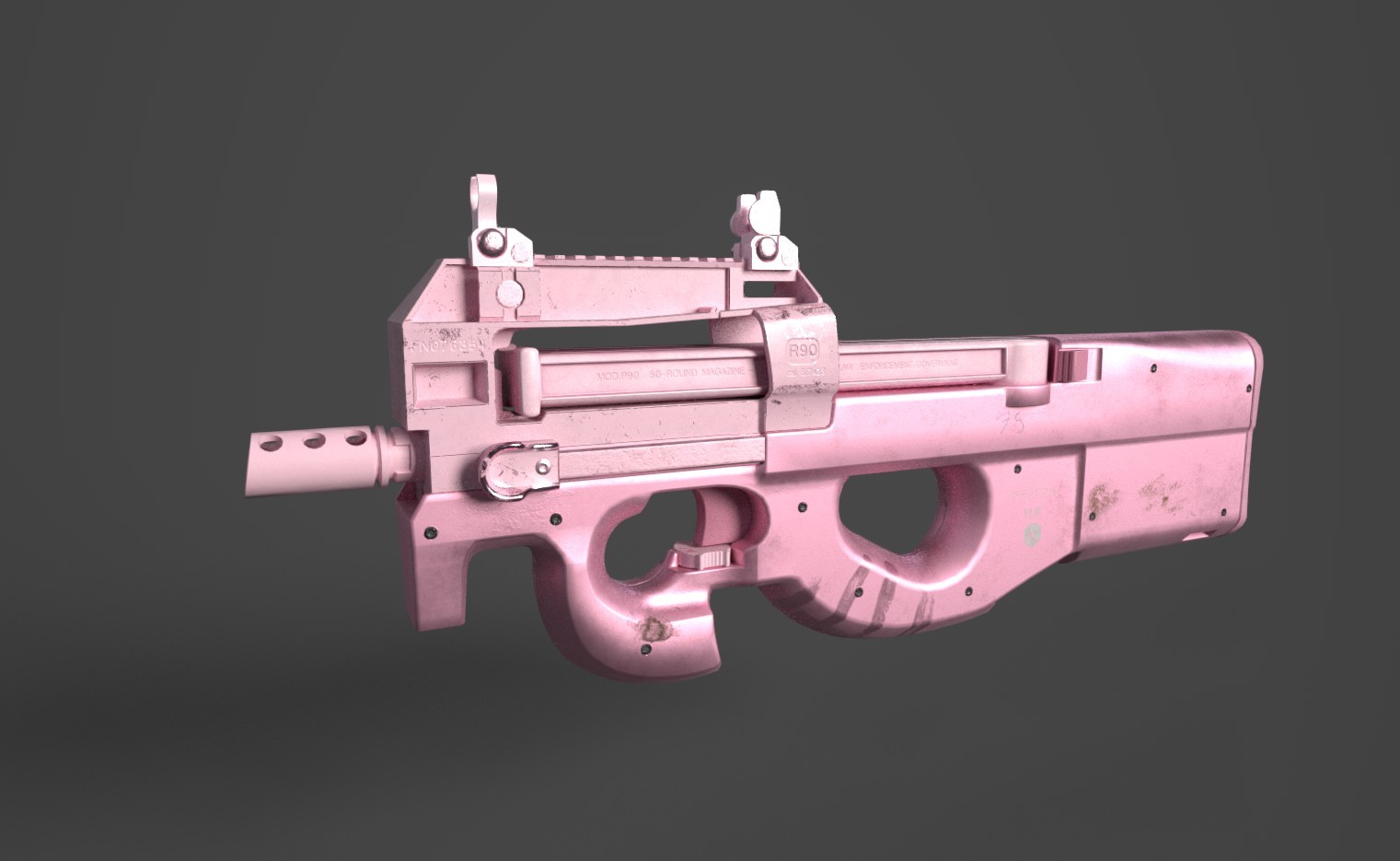 ArtStation - GGO P-Chan P90
