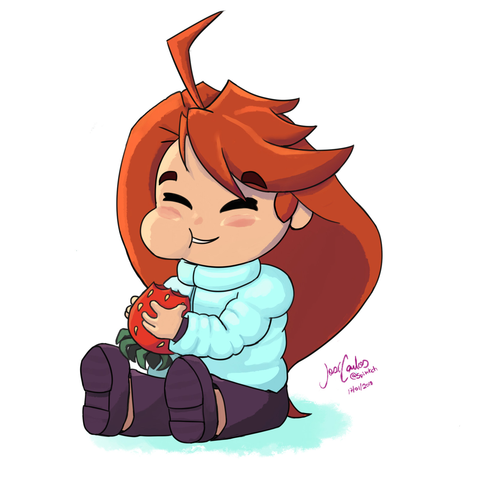 Artstation Madeline And Her Strawberry Celeste Fan Art Jose Carlos Caldas