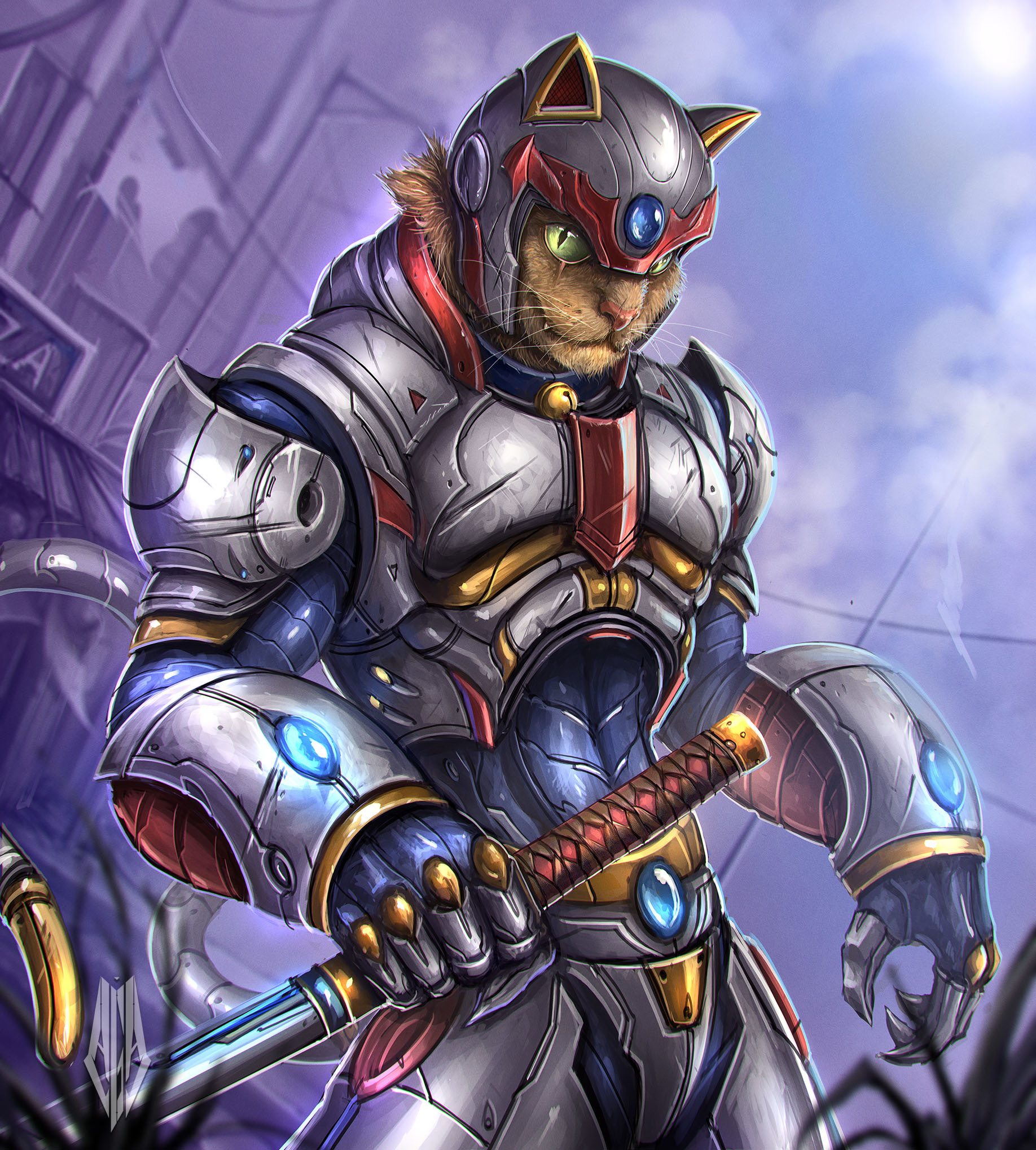 Artstation Fan Art Retro Samurai Pizza Cats Alejandro Gonzalez Agudelo