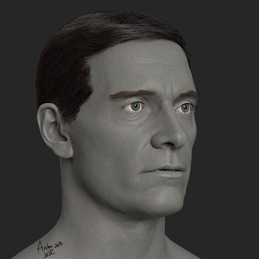 simple shading with displacement