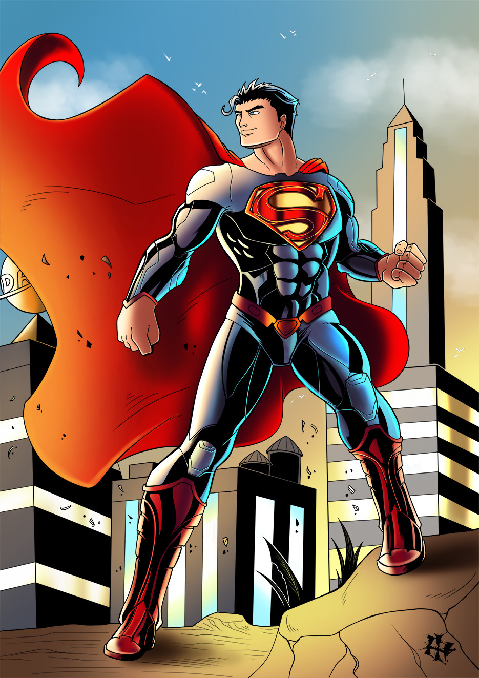 Artstation Superman Illustration