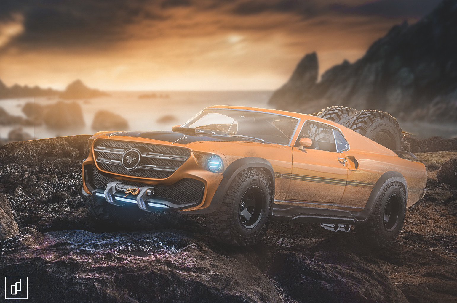 artstation mustang mach 1 off road style oleg ddoscar mustang mach 1 off road style oleg