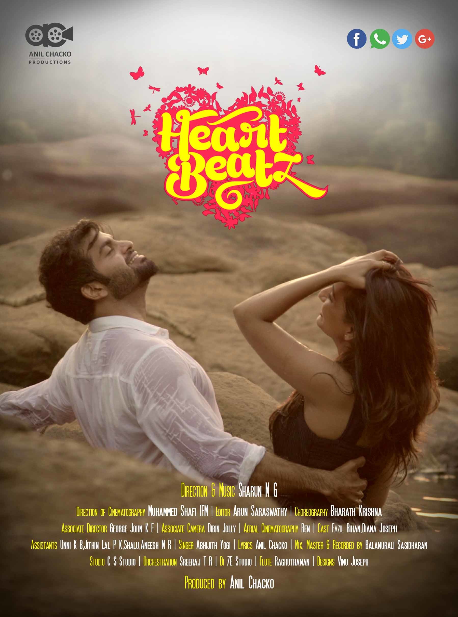 Artstation Heartbeatz Malayalam Music Album Posters Ananthu S Kumar