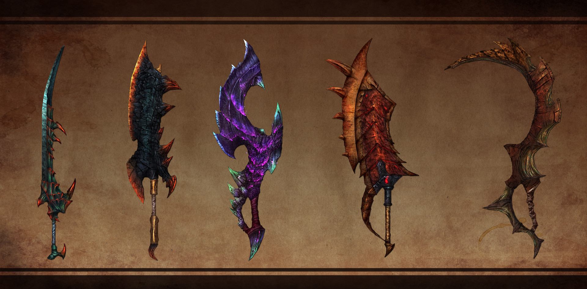 monster hunter weapon models