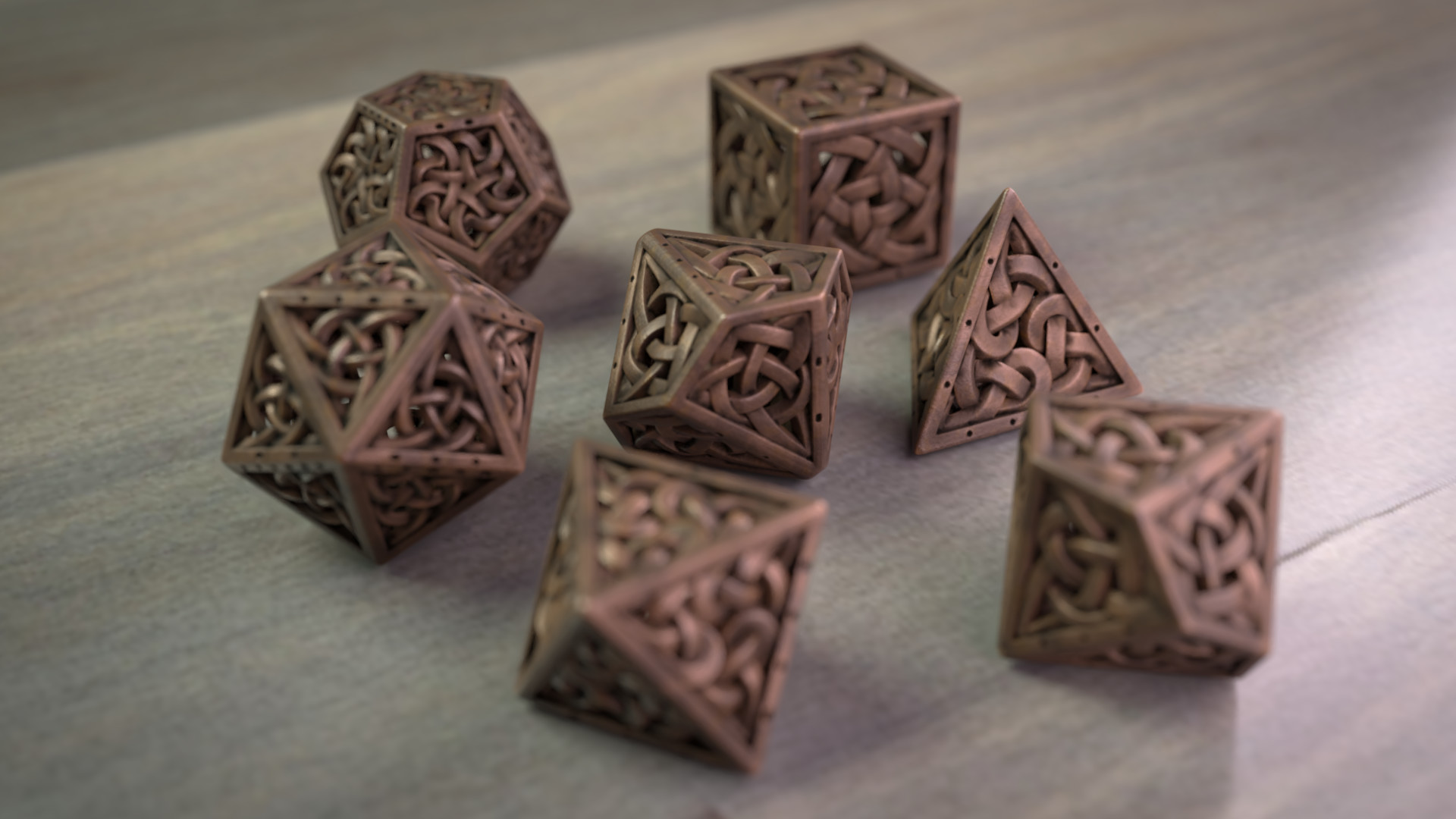 Artstation Celtic Dice Set Ryan Otero