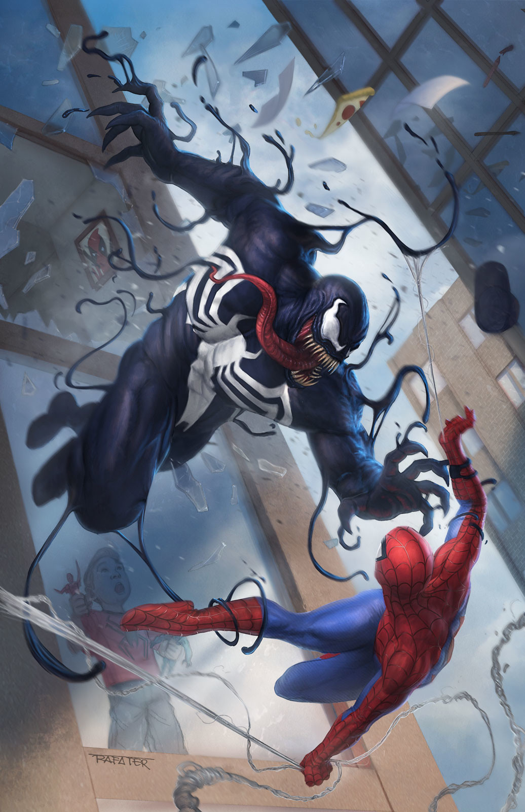 Artstation Venom Vs Spiderman Cover Rafater Rafael Teruel
