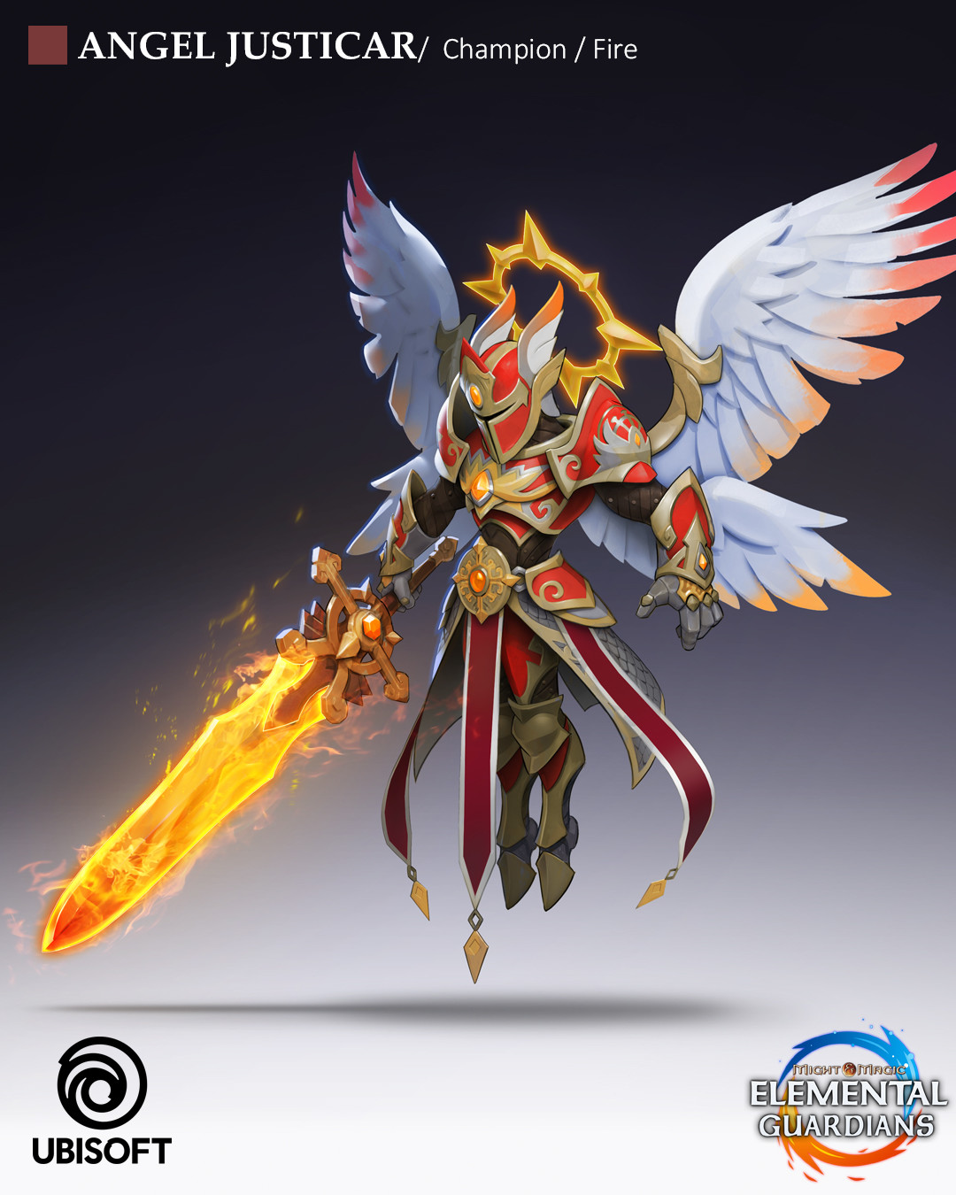 Angel Justicar - Fire version
(Might &amp; Magic Elemental Guardians videogame)