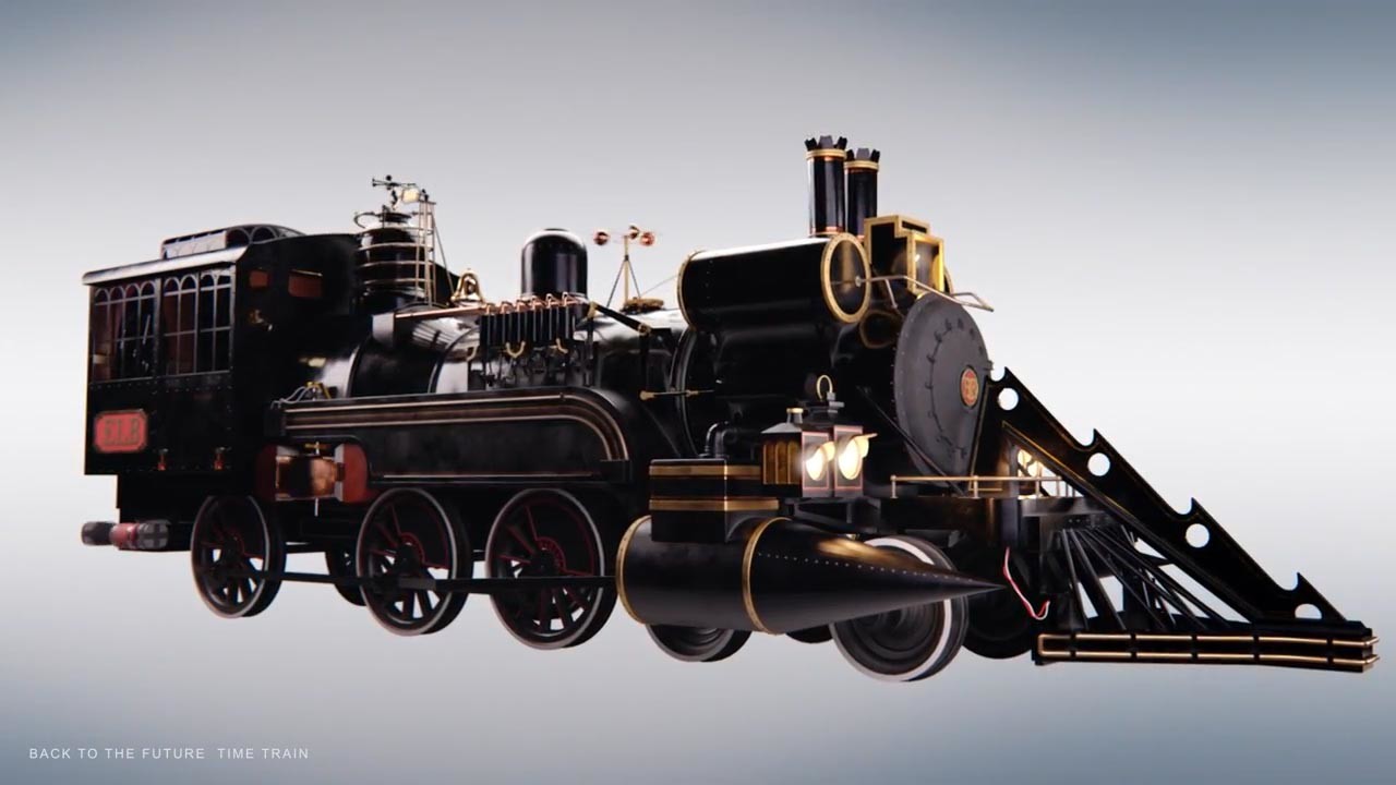 back to the future train toy