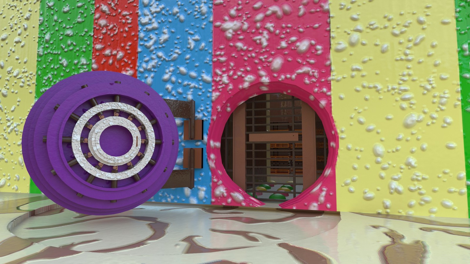 The "Super Sekrit Candy Vault", a hero piece.