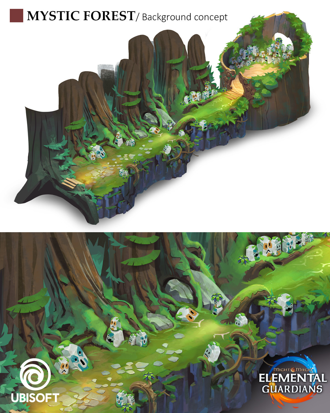 Mystic Forest
(background concept for Might &amp; Magic Elemental Guardians)