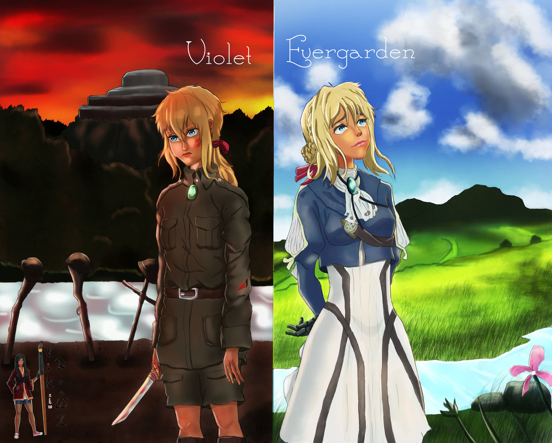 Get Wallpaper Artstation Violet Evergarden Fanart Victor Akhaine For Free
