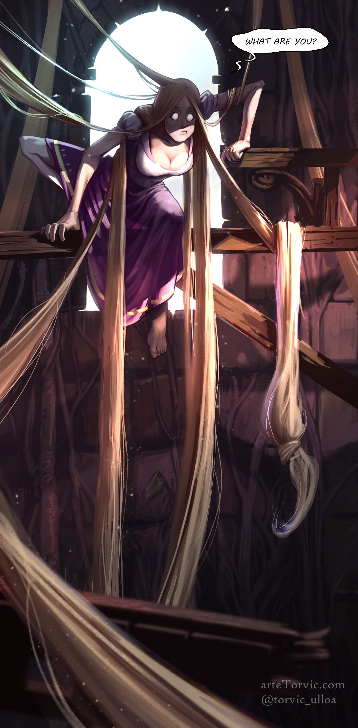 Crazy Rapunzel By Torvic Ulloa Imaginarydisney