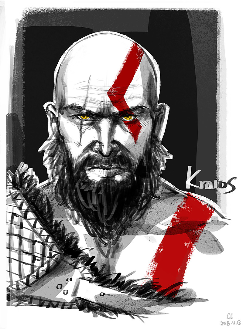 ArtStation - God of War4 : Kratos